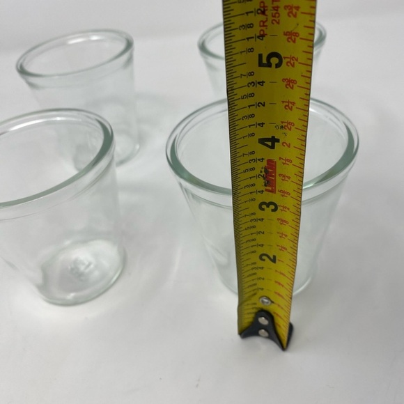 Set of 4 Clear Mini Glass Jars/Tumblers - Picture 4 of 5